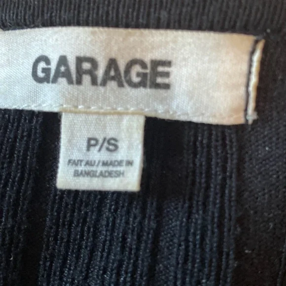 Garage Black Ribbed Button-Up Cardigan - Picture 4 of 5